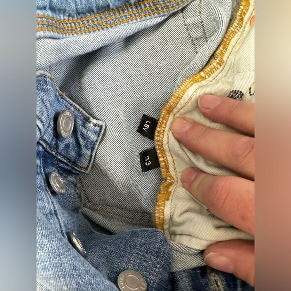 Purple Ripped Distressed Paint Spatter Skinny Jeans- Size 33" x 32" - Picture 11 of 16